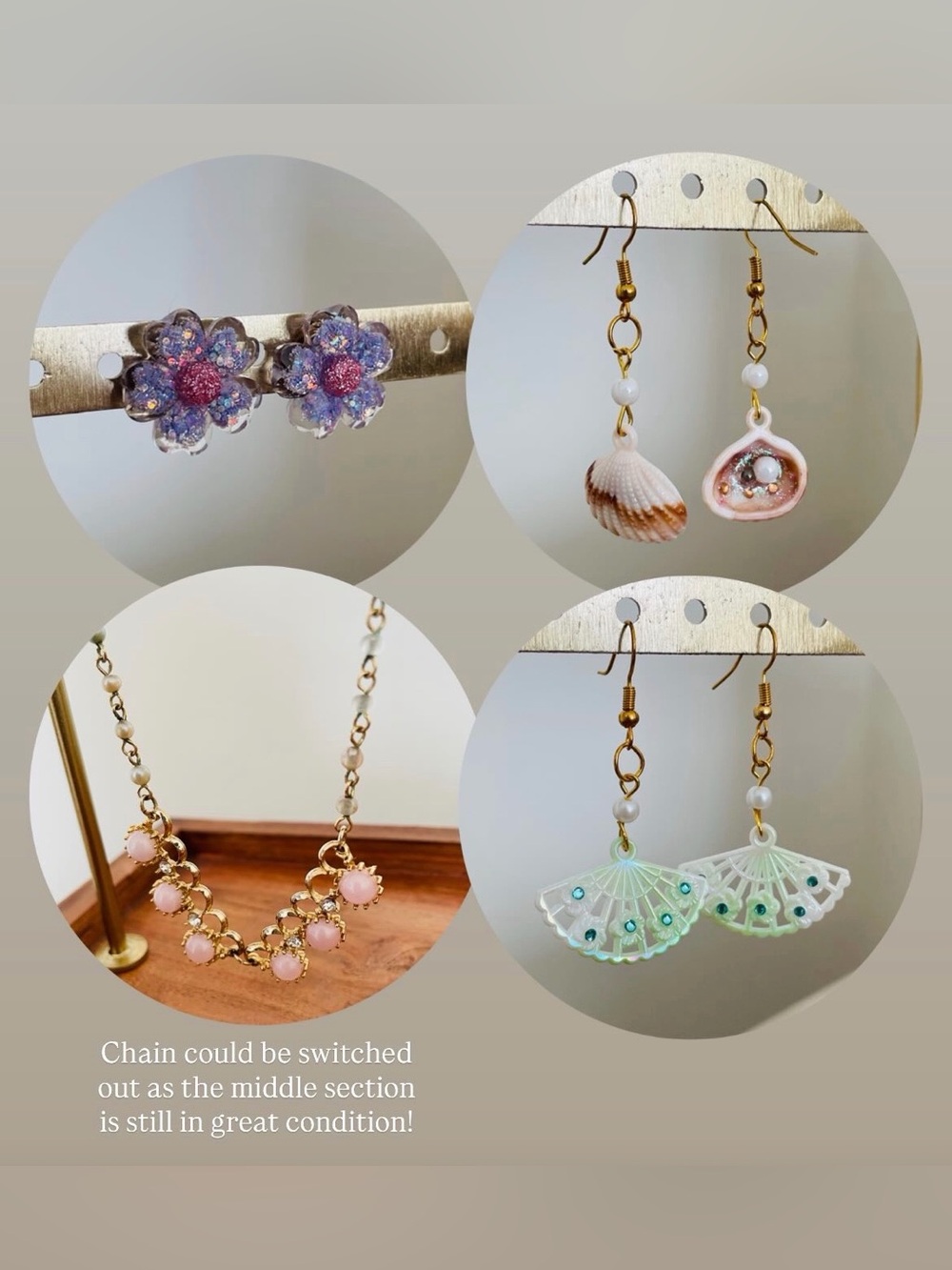 Jewelry Bundle • 4 Pieces • Gold Metal • PRICE FIRM